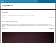 Tablet Screenshot of itsmysideoflife.com